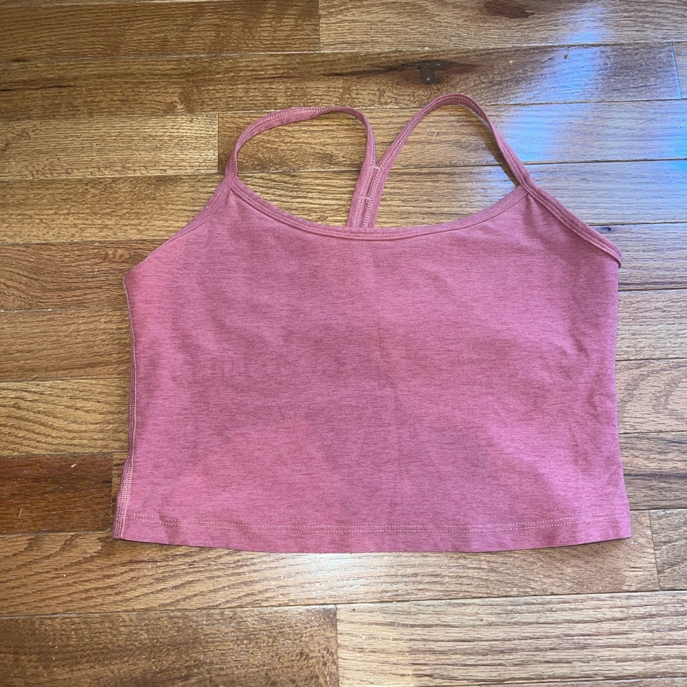 Beyond Yoga Mauve Strappy Crop Top